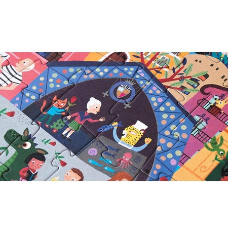 Dwustronne puzzle dla dzieci, Barcelona - Dzień i Noc Londji