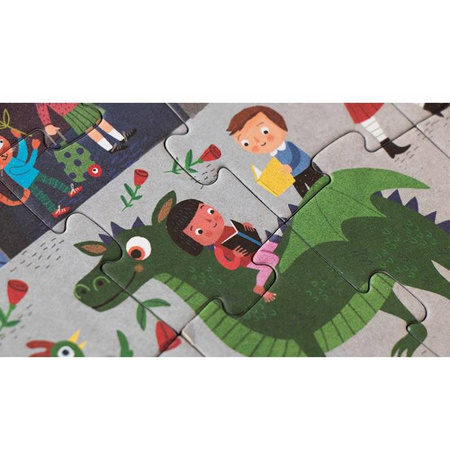 Dwustronne puzzle dla dzieci, Barcelona - Dzień i Noc Londji