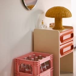 Szafka nocna Space pomarańczowy/kremowa HK Living