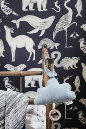 Tapeta Katie Scott Animals Dark Blue ferm LIVING