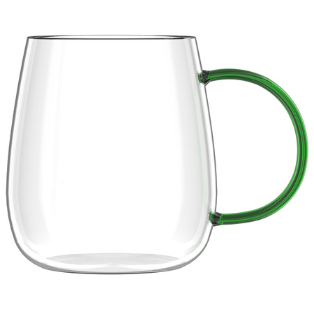 Komplet 2 szklanek z zielonym uchem 400 ml Bolla Vialli Design