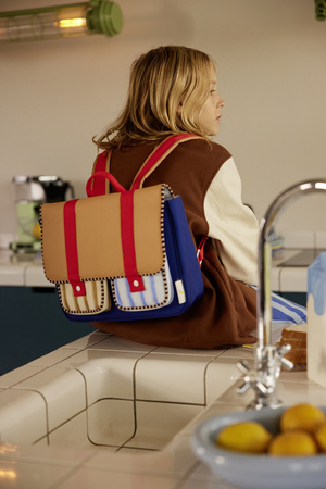 Tornister jane beige + ned blue Sticky Lemon