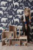 Tapeta Katie Scott Animals Dark Blue ferm LIVING
