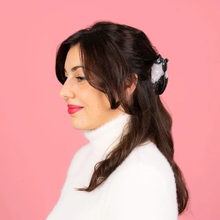 Klamra do włosów kot czarno biały - Coucou Suzette