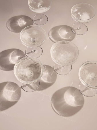 Kieliszki do szampana RIPPLE ferm LIVING