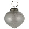 Bombka szara z bąbelkami w kształcie cebuli IB laursen