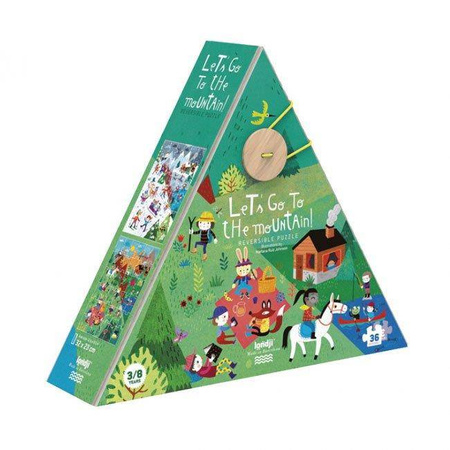 Dwustronne puzzle dla dzieci, Lato i Zima w Górach Londji