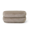 Pufa Owalna Faded Velvet - Beige ferm LIVING