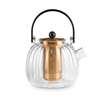 Zaparzacz do herbaty 1000ml złoty Volare Vialli Design