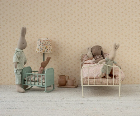 Kołyska metalowa niebieska Maileg