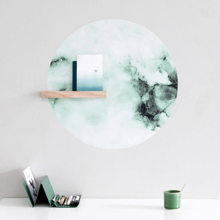 Naklejka magnetyczna okrągła marmur szmaragdowy Ø60cm Groovy Magnets