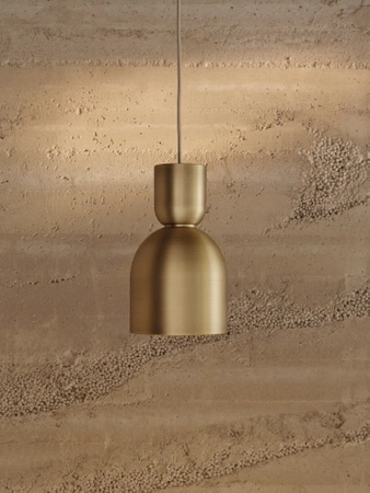 Lampa wisząca Socket Pendant Bell brass ferm LIVING