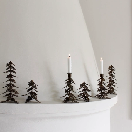 Świecznik choinkowy Nostalgia duży, czarny Nordstjerne