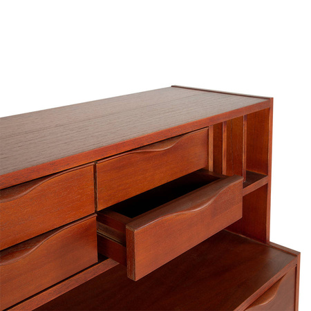 Komoda drewniana SECRETAIRY brązowa HK Living