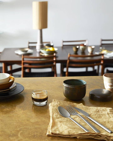 Abażur stożkowy z jedwabiu naturalny HK living