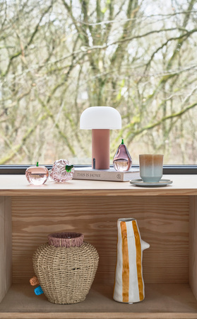 Dekoracja winogrono szklane Styles Dark Pink Villa Collection