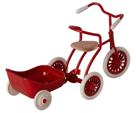 Przyczepka do roweru czerwona Maileg