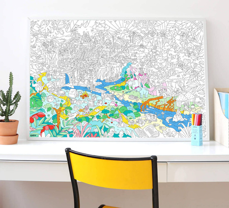 Kolorowanka Dżungla100x70 OMY