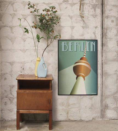 Plakat Berlin Tv-tower 30x40 ViSSEVASSE