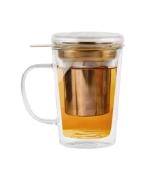 Szklanka z podwójną ścianką z zaparzaczem Amo 300 ml  Vialli Design