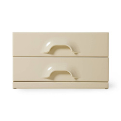 Skrzynia z 2 szufladami kremowa HK Living