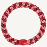 Gumka do włosów  Coral Bordeaux Glitter Stripe Kknekki