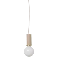 Lampa wisząca Socket Pendant mała kaszmirowa ferm LIVING