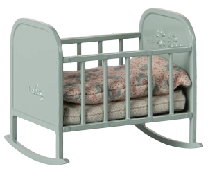 Kołyska metalowa niebieska Maileg