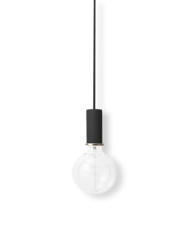 Lampa wisząca Socket Pendant mała czarna ferm LIVING