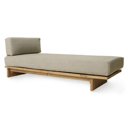 Leżanka outdoor teak naturalna Hk living