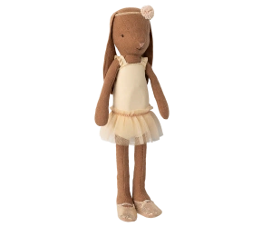 Króliczek Czekoladowy brąz - Strój baletowy i spódnica krem Maileg