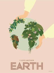 Plakat I Love Mother Earth ViSSEVASSE