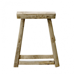 Stołek z drewna wiązowego Bloomingville