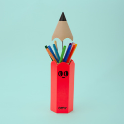 ORGANIZER NA DŁUGOPISY POMARAŃCZOWY OMY