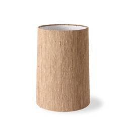 Abażur stożkowy z jedwabiu brązowy HK living