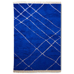 Dywan wełniany kobaltowy 200x300  HK living