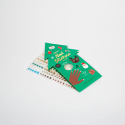 Naklejki na paznokcie dla dzieci CHOINKA - 200 sztuk OMY