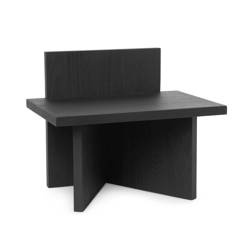 Stołek Oblique czarny ferm LIVING