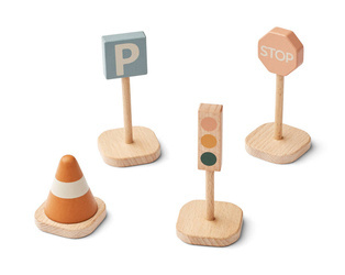 Drewniane znaki drogowe 4-pack Liewood
