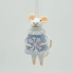 Zawieszka Pani Myszka Śnieżynka Kalid