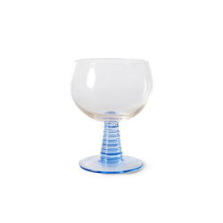 Kieliszek do wina typu Swirl niebieski Hk living
