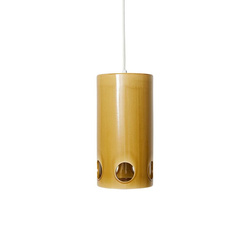Lampa wisząca, ceramiczna, musztardowa Hk living