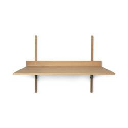 Biurko Sector dębowe mosiądz ferm LIVING