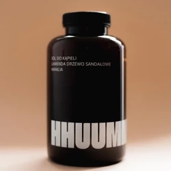 Sól do kąpieli lawenda, drzewo sandałowe i wanilia 450g HHUUMM