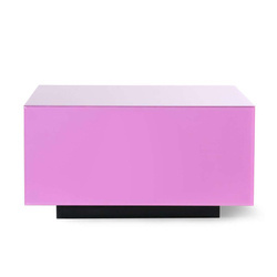 Lustrzany stolik blokowy różowy L HK living