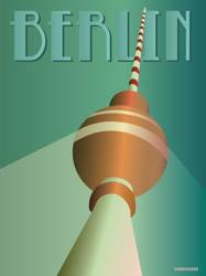 Plakat Berlin Tv-tower 30x40 ViSSEVASSE