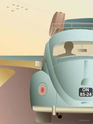 Plakat VW Beetle 30x40 ViSSEVASSE