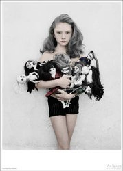 Plakat Dziewczynka z lalkami Vee Speers