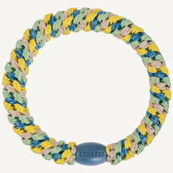 Gumka do włosów  Mix Yellow Light Petrol Glitter Stripe Kknekki