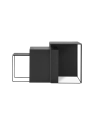 Zestaw stolików Cluster czarny ferm LIVING